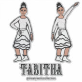 White Silver Dancer #2 Aufkleber (Vorderseite)