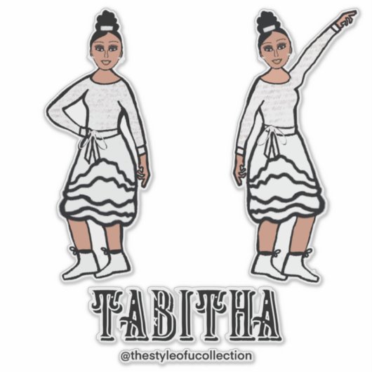 White Silver Dancer #2 Aufkleber (Vorderseite)