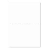 White Silver Glittered Trim - Escort Card Tischnummer (Rückseite)