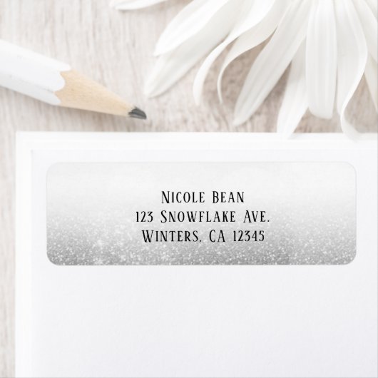 White Silver Glitzer Glam Sparkle (Insitu)