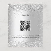 White Silver Glitzer QR uAwg wedung Flyer (Hinten)