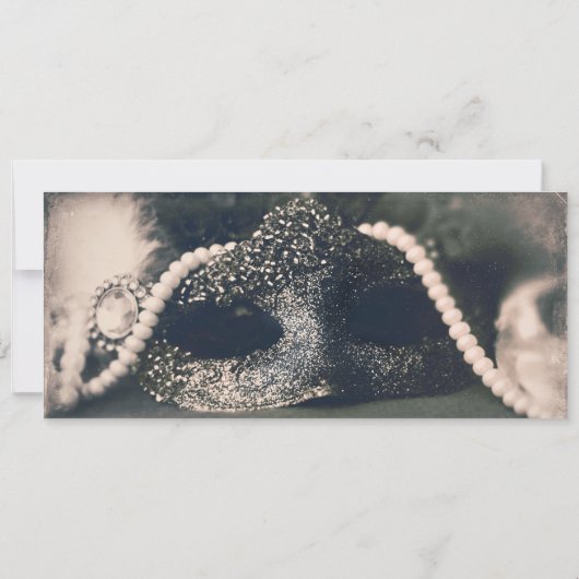 White Silver Sparkle Glitzer VIP Ticket Wedding Einladung (Rückseite)