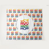 White Simple Business Logo & Tagline Wandteppich (Vorderseite (Horizontal))