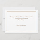 White Simple Collage Holydays Card Dankeskarte (Rückseite)