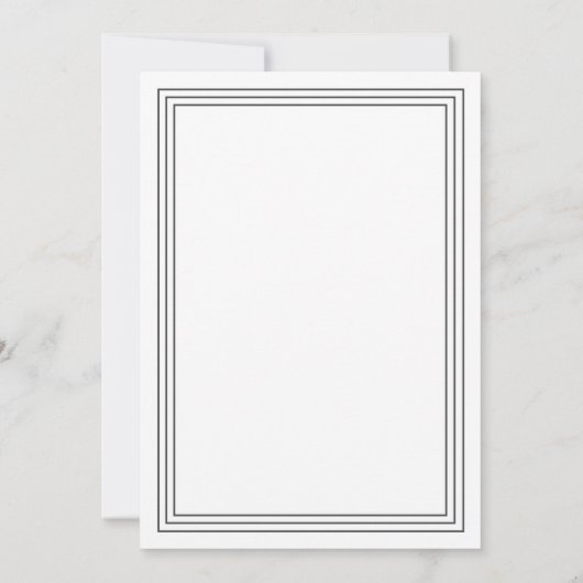 White Simple Elegance Retirement Party Einladung (Rückseite)