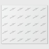 White Simple Modern Frohe Weihnachtsferien Geschenkpapier (Flach)