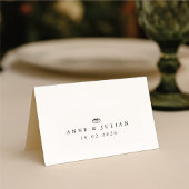White Simple Modern Wedding Calligraphy Tischnummer