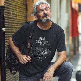 White Simple Old School Speed T - Shirt