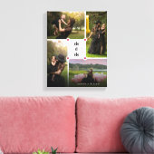 White Simple Personalisiert Liebe You Collage Foto Leinwanddruck (Insitu (Wohnzimmer))