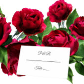 White Simple Stylish Script Wedding Platzkarte