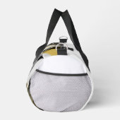 White Small Duffel Bag Trend Abstrakt Black Gold Duffle Bag (Rechts)