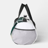 White Small Duffel Bag Trend Abstrakt Green Gold Duffle Bag (Rechts)