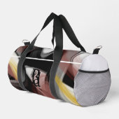 White Small Gym Duffel Bag Trend Abstrakt Powdery Duffle Bag (Rechte Ecke)