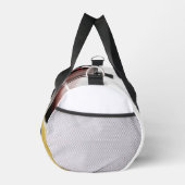 White Small Gym Duffel Bag Trend Abstrakt Powdery Duffle Bag (Rechts)