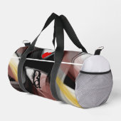 White Small Gym Duffel Bag Trend Abstrakt Powdery Duffle Bag (Rechte Ecke)
