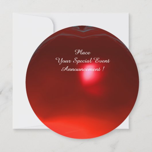 WHITE SNAKE DRAGON RED RUBY GEM STONE EINLADUNG (Rückseite)