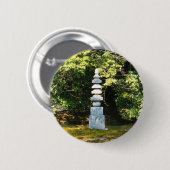 White Snake Pagoda / Hakuja No Tsuka Button (Vorne & Hinten)