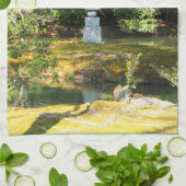 White Snake Pagoda / Hakuja No Tsuka Geschirrtuch (Gefaltet)