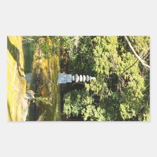 White Snake Pagoda / Hakuja No Tsuka Rechteckiger Aufkleber (Vorderseite)