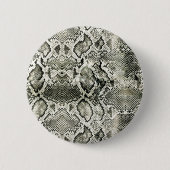 White Snake Print Button (Vorderseite)