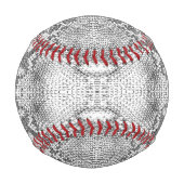White Snake Skin Print Baseball (Rückseite)