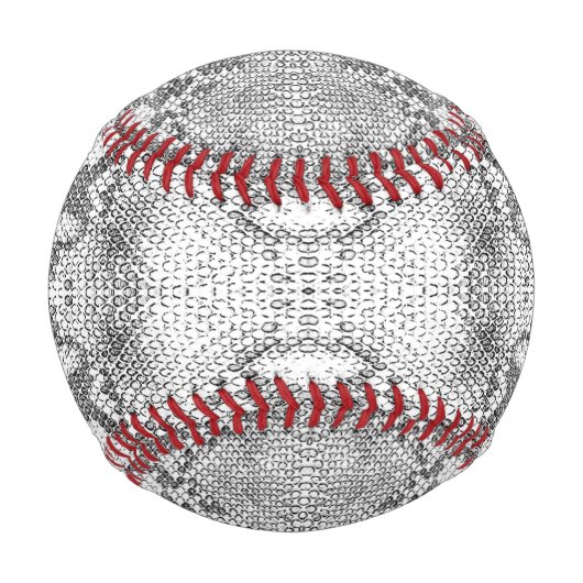 White Snake Skin Print Baseball (Vorderseite)