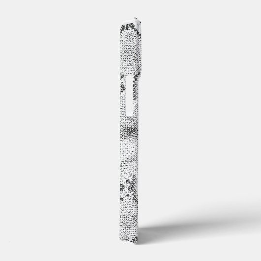 White Snake Skin Print Case-Mate iPhone Hülle (Rückseite / Rechts)