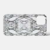 White Snake Skin Print Case-Mate iPhone Hülle (Rückseite (Horizontal))