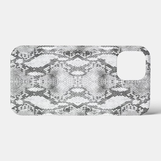 White Snake Skin Print Case-Mate iPhone Hülle (Rückseite (Horizontal))