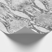 White Snake Skin Print Geschenkpapier (Ecke)