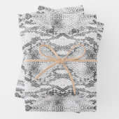 White Snake Skin Print Geschenkpapier Set (Beispiel)