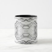 White Snake Skin Print Tasse (Zentrum)