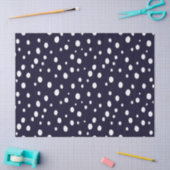 White Snow Dot Pattern Satin Seidenpapier (Basteln)