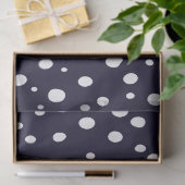 White Snow Dot Pattern Satin Seidenpapier (Geschenk)