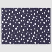 White Snow Dot Pattern Satin Seidenpapier (Vorderseite)