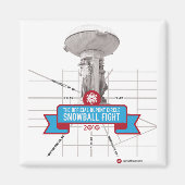 White Snow Magnet (Vorne)