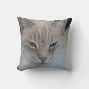 White Snow Tiger Cat - Cat Lovers Kissen