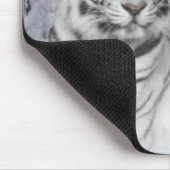White Snow Tiger Mousepad (Ecke)