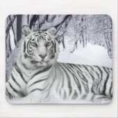 White Snow Tiger Mousepad (Vorne)