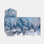 White Snow Winter Wedding Favor Box Geschenkschachtel (Ungefaltet)