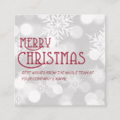 WHITE Snowboard Visitenkarte (Vorderseite)