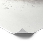 White Snowdrop Blume Art Print Poster (Ecke)