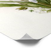 White Snowdrop Blume Art Print Poster (Ecke)