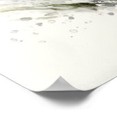 White Snowdrop Blume Art Print Poster (Ecke)