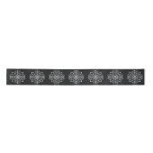 White Snowflake Design Ribbon Satinband (Vorderseite)
