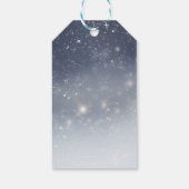 White Snowflake Geschenkanhänger (Rückseite)