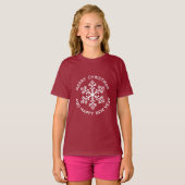 White Snowflake Holiday T - Shirt (Kind) (Vorne ganz)
