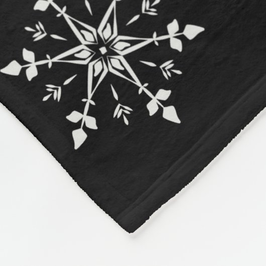 White Snowflake Silver Green Ribbon Weihnachtsbaum Fleecedecke (Ecke)