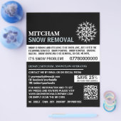 White Snowflake, Snow Removal Company Werbung Flyer (Einzeln)