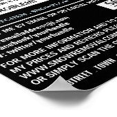 White Snowflake, Snow Removal Company Werbung Poster (Ecke)